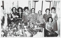 DiNola-Caprio family at the St. Joseph's Day Table, circa 1952